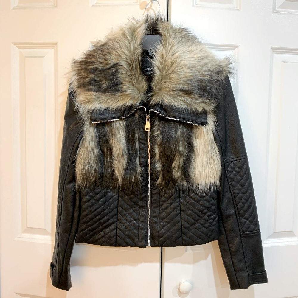 leather jacket / NEW